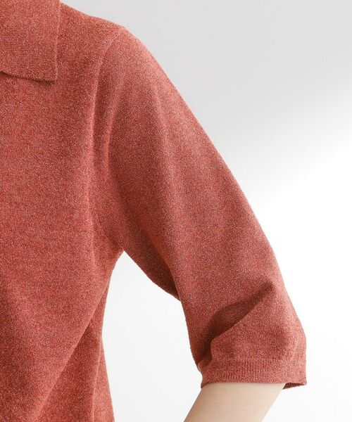 grove / グローブ ニット・セーター | 華やぐラメモールで秋先取り 衿付きプルオーバーニット | 詳細17