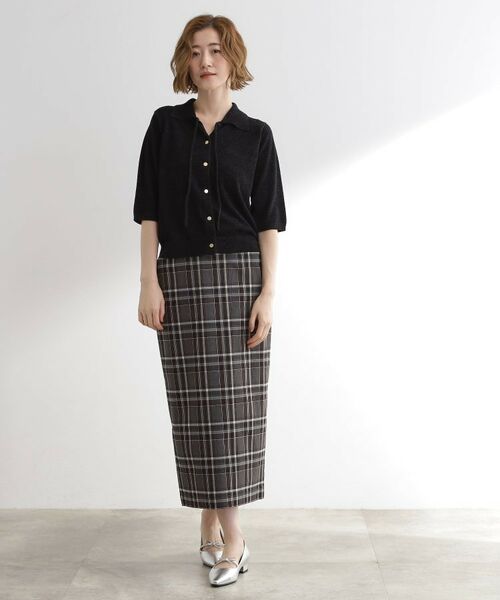 grove / グローブ ニット・セーター | 華やぐラメモールで秋先取り 衿付きプルオーバーニット | 詳細3