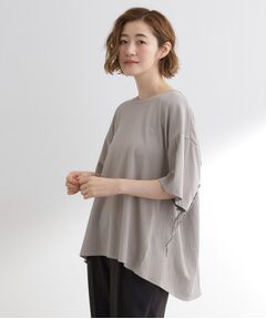 grove / グローブ カットソー | 後ろ姿で魅せる　バックドロストシャーリングTシャツ
