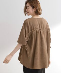 grove / グローブ カットソー | 後ろ姿で魅せる　バックドロストシャーリングTシャツ