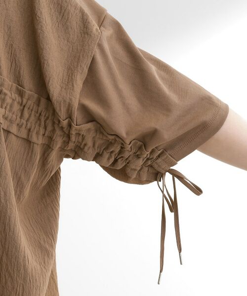 grove / グローブ カットソー | 後ろ姿で魅せる バックドロストシャーリングTシャツ | 詳細18