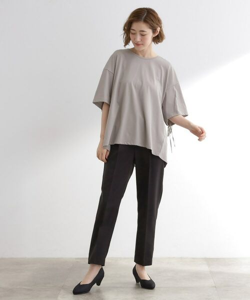 grove / グローブ カットソー | 後ろ姿で魅せる バックドロストシャーリングTシャツ | 詳細3