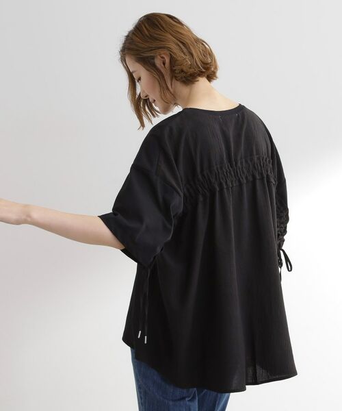 grove / グローブ カットソー | 後ろ姿で魅せる バックドロストシャーリングTシャツ | 詳細6