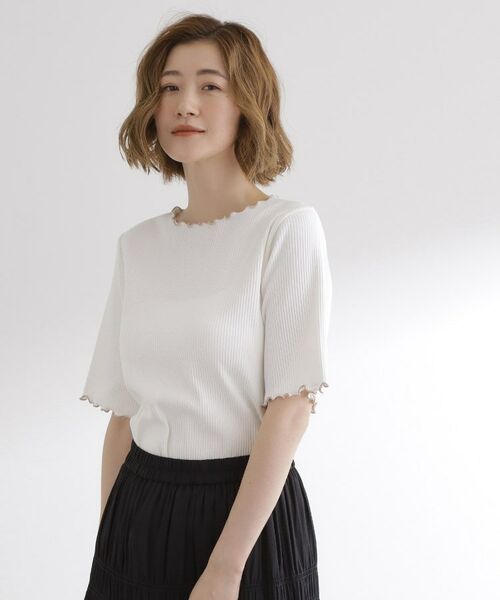 grove / グローブ カットソー | 一枚でもレイヤードでも楽しめる　マルチな5分袖プルオーバー | 詳細1