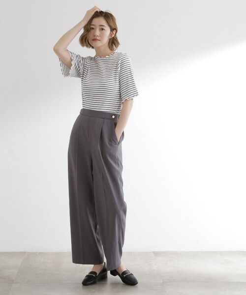 grove / グローブ カットソー | 一枚でもレイヤードでも楽しめる　マルチな5分袖プルオーバー | 詳細11