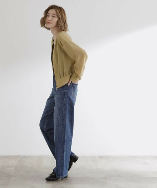 grove / グローブ レザーブルゾン・ジャケット | 軽やかに秋先取り　ブルゾン感覚で着られるカーディガン | 詳細11