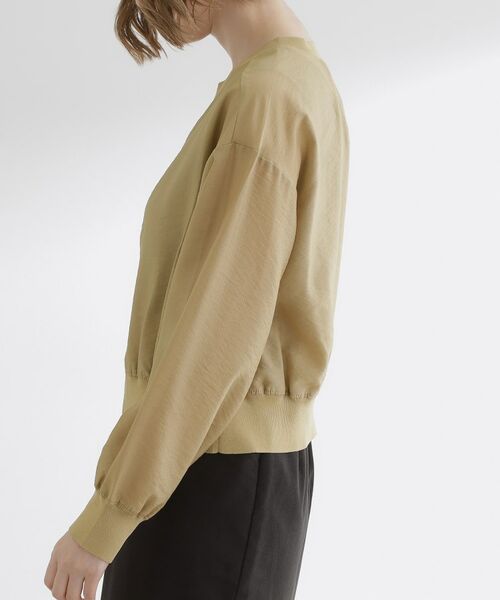 grove / グローブ レザーブルゾン・ジャケット | 軽やかに秋先取り　ブルゾン感覚で着られるカーディガン | 詳細14