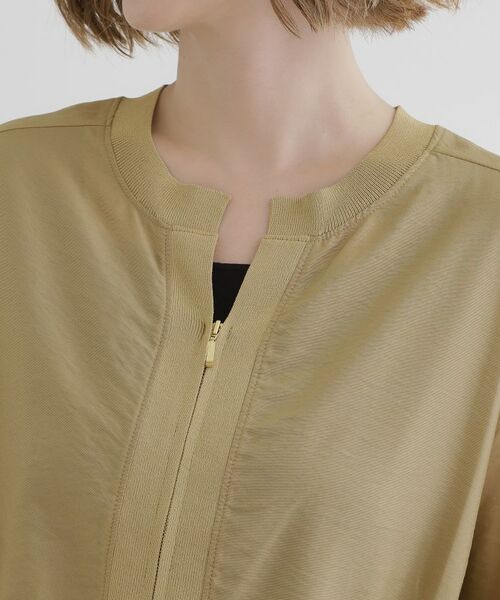 grove / グローブ レザーブルゾン・ジャケット | 軽やかに秋先取り　ブルゾン感覚で着られるカーディガン | 詳細16