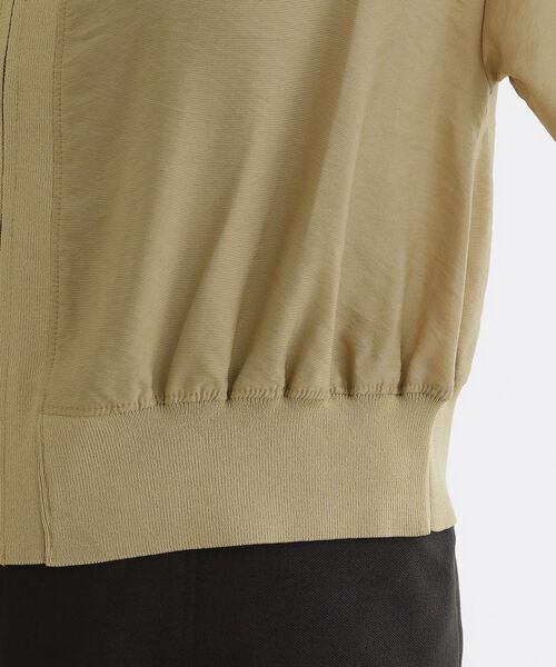 grove / グローブ レザーブルゾン・ジャケット | 軽やかに秋先取り　ブルゾン感覚で着られるカーディガン | 詳細18