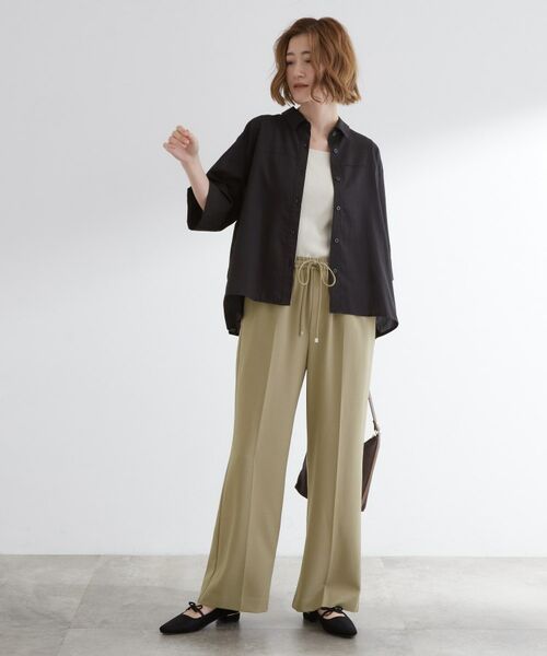 grove / グローブ パンツ | すっきりもリラックスも叶える ウエストイージー美脚フレアパンツ | 詳細7