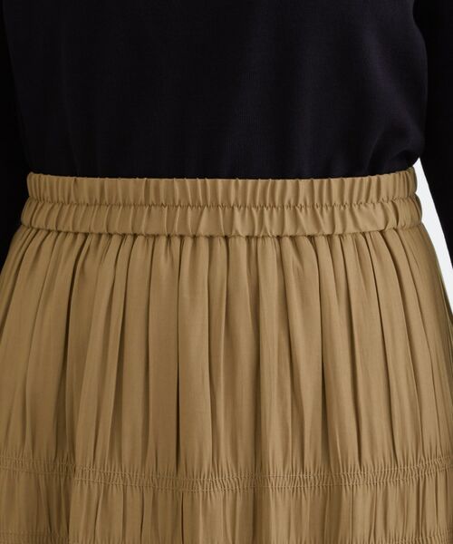 grove / グローブ ロング・マキシ丈スカート | 軽やかに体型カバーも叶う　シャーリングティアードスカート | 詳細12