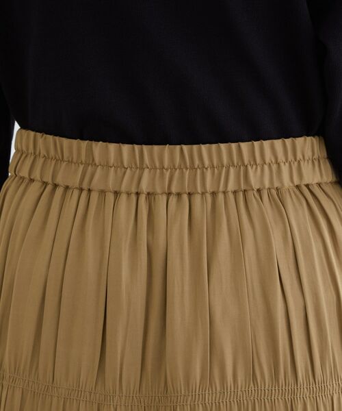 grove / グローブ ロング・マキシ丈スカート | 軽やかに体型カバーも叶う　シャーリングティアードスカート | 詳細13