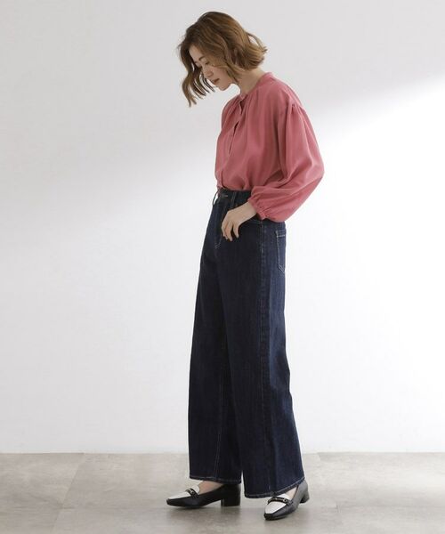 grove / グローブ シャツ・ブラウス | 【ひんやり/洗える】シアースタンドネックシャツブルゾン | 詳細17