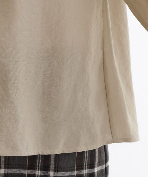 grove / グローブ シャツ・ブラウス | 【ひんやり/洗える】シアースタンドネックシャツブルゾン | 詳細24