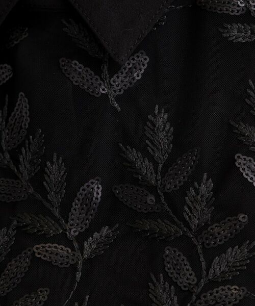 grove / グローブ シャツ・ブラウス | リーフ刺繍スパンコールベスト&ブラウスセット | 詳細14