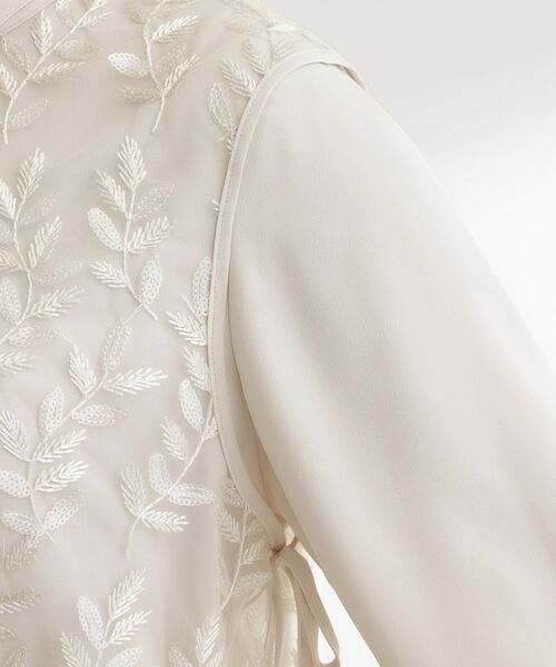 grove / グローブ シャツ・ブラウス | リーフ刺繍スパンコールベスト&ブラウスセット | 詳細20