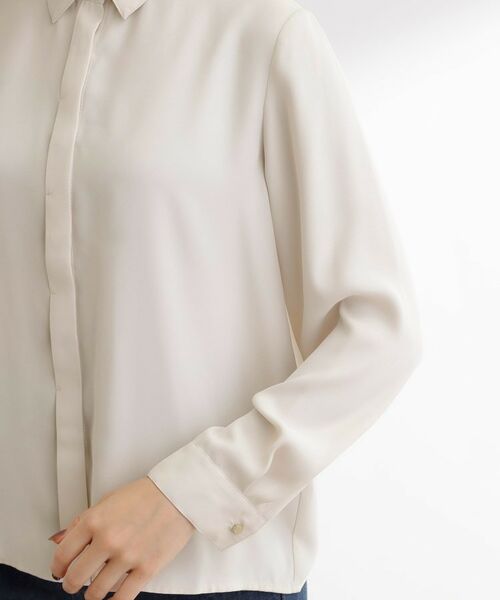 grove / グローブ シャツ・ブラウス | リーフ刺繍スパンコールベスト&ブラウスセット | 詳細24