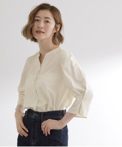 grove / グローブ シャツ・ブラウス | 【洗える/お仕事】美しさが続く袖タックブラウス