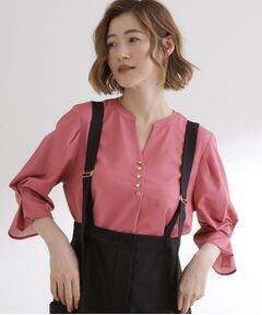 grove / グローブ シャツ・ブラウス | 【洗える/お仕事】美しさが続く袖タックブラウス