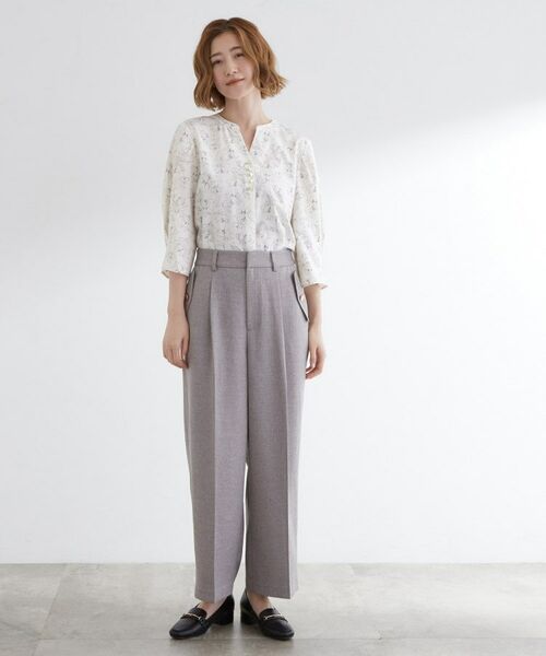 grove / グローブ シャツ・ブラウス | 【洗える/お仕事】美しさが続く袖タックブラウス | 詳細10