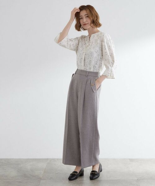 grove / グローブ シャツ・ブラウス | 【洗える/お仕事】美しさが続く袖タックブラウス | 詳細11