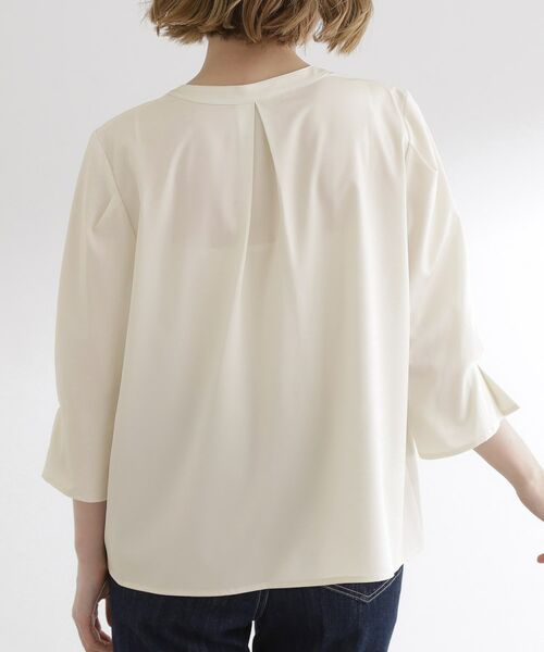 grove / グローブ シャツ・ブラウス | 【洗える/お仕事】美しさが続く袖タックブラウス | 詳細19