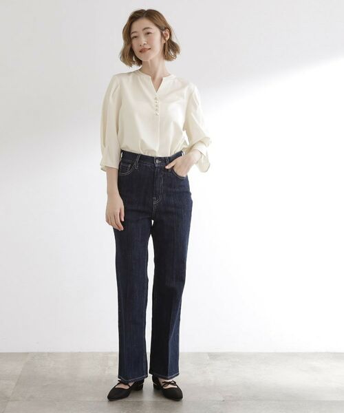 grove / グローブ シャツ・ブラウス | 【洗える/お仕事】美しさが続く袖タックブラウス | 詳細2