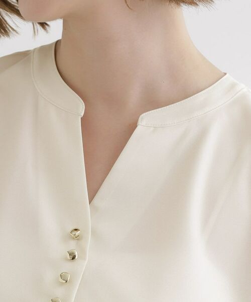 grove / グローブ シャツ・ブラウス | 【洗える/お仕事】美しさが続く袖タックブラウス | 詳細20