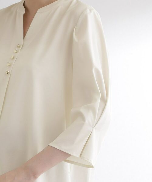 grove / グローブ シャツ・ブラウス | 【洗える/お仕事】美しさが続く袖タックブラウス | 詳細21