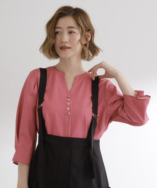 grove / グローブ シャツ・ブラウス | 【洗える/お仕事】美しさが続く袖タックブラウス | 詳細5