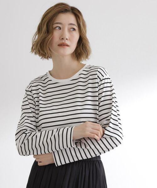 grove/グローブ ボーダーアソートベーシックロンT ボーダー(303) 03(L)