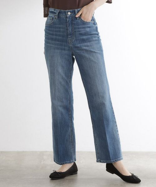 grove / グローブ デニムパンツ | 【美シルエット/選べる着丈】大人のためのソフトフレアーデニム | 詳細1