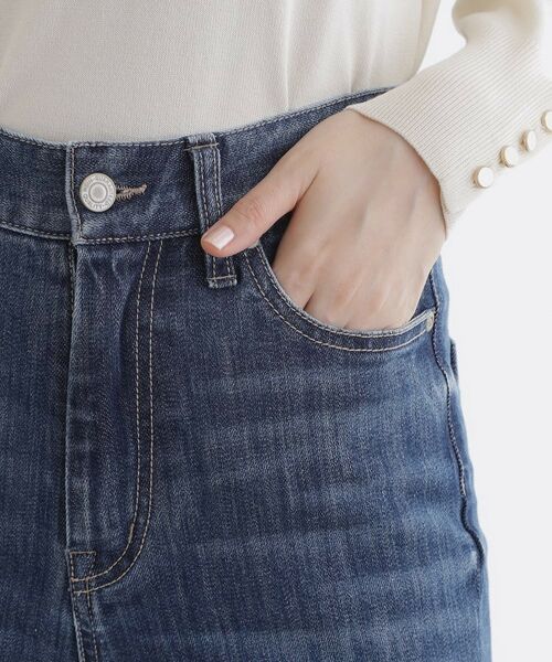 grove / グローブ デニムパンツ | 【美シルエット/選べる着丈】大人のためのソフトフレアーデニム | 詳細17