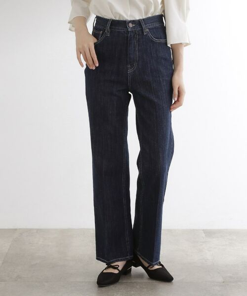 grove / グローブ デニムパンツ | 【美シルエット/選べる着丈】大人のためのソフトフレアーデニム | 詳細9