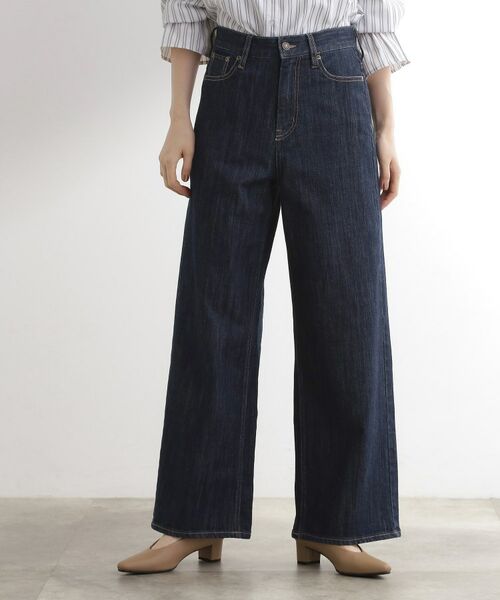grove / グローブ デニムパンツ | 【美シルエット/選べる着丈】大人のためのバギーデニム(ワンウォッシュ(094))
