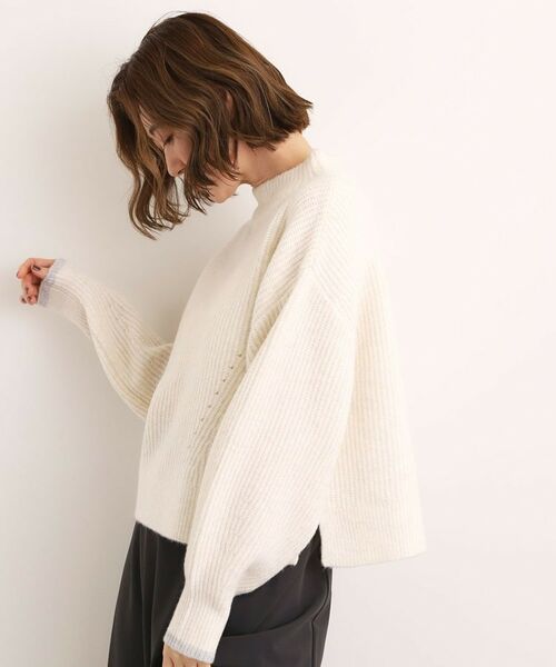 grove / グローブ ニット・セーター | 【洗える】ふんわりウール混ボトルネックニット | 詳細1