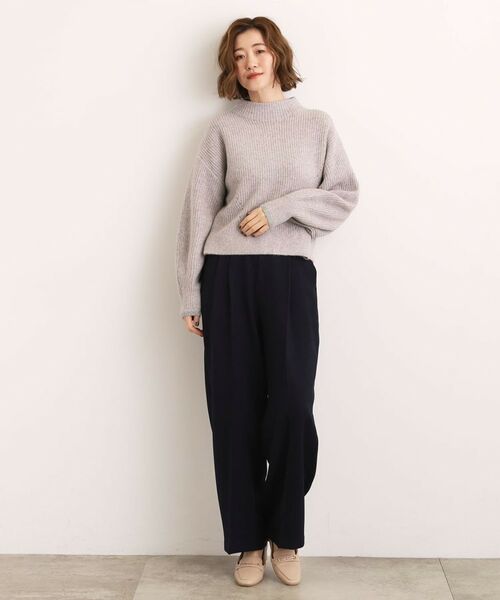 grove / グローブ ニット・セーター | 【洗える】ふんわりウール混ボトルネックニット | 詳細10