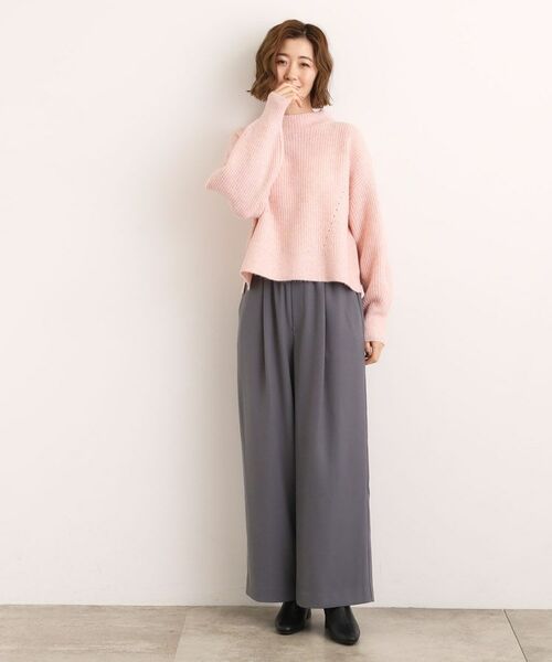 grove / グローブ ニット・セーター | 【洗える】ふんわりウール混ボトルネックニット | 詳細14