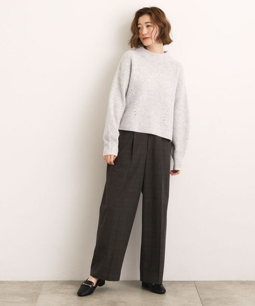 grove / グローブ ニット・セーター | 【洗える】ふんわりウール混ボトルネックニット | 詳細7