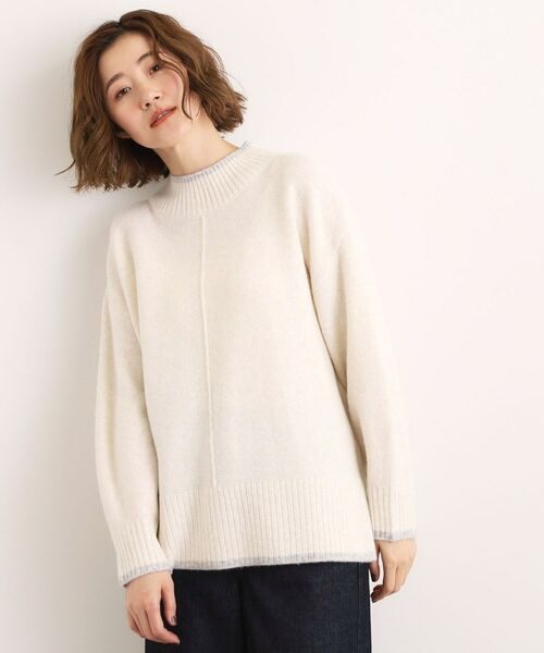 grove / グローブ ニット・セーター | 【洗える】ふんわりウール混オーバーサイズニット | 詳細1