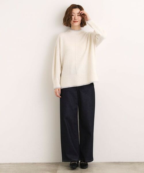 grove / グローブ ニット・セーター | 【洗える】ふんわりウール混オーバーサイズニット | 詳細2