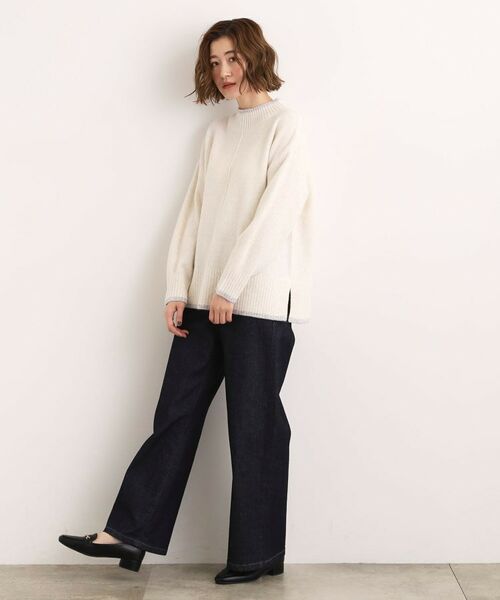 grove / グローブ ニット・セーター | 【洗える】ふんわりウール混オーバーサイズニット | 詳細3
