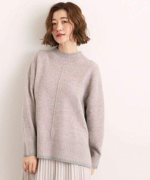 grove / グローブ ニット・セーター | 【洗える】ふんわりウール混オーバーサイズニット(ベージュ(052))