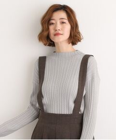 grove / グローブ ニット・セーター | 【石川梨華さん着用】クロップドミニケーブルニット【毛玉軽減／洗える】