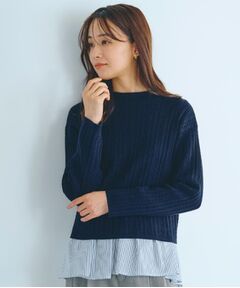 grove / グローブ ニット・セーター | 【石川梨華さん着用】クロップドミニケーブルニット【毛玉軽減／洗える】