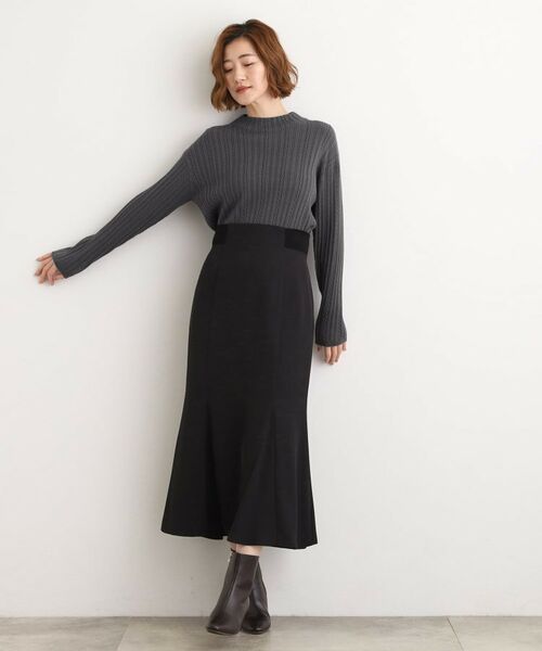 grove / グローブ ニット・セーター | 【石川梨華さん着用】クロップドミニケーブルニット【毛玉軽減／洗える】 | 詳細11