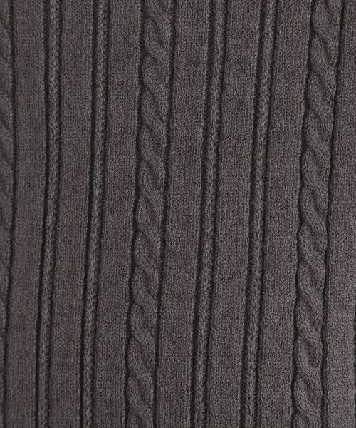 grove / グローブ ニット・セーター | 【石川梨華さん着用】クロップドミニケーブルニット【毛玉軽減／洗える】 | 詳細12