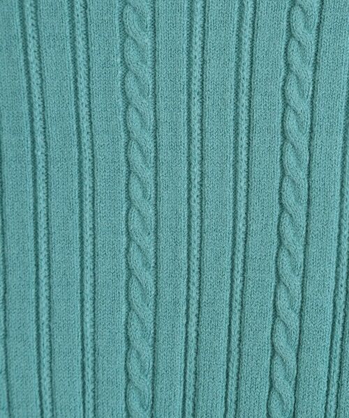 grove / グローブ ニット・セーター | 【石川梨華さん着用】クロップドミニケーブルニット【毛玉軽減／洗える】 | 詳細18
