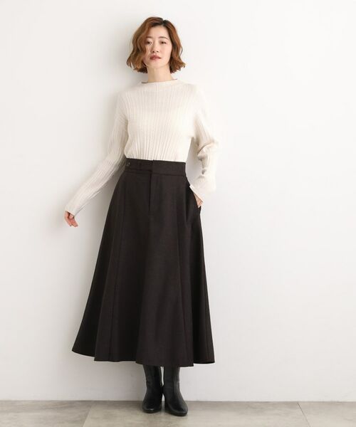 grove / グローブ ニット・セーター | 【石川梨華さん着用】クロップドミニケーブルニット【毛玉軽減／洗える】 | 詳細3