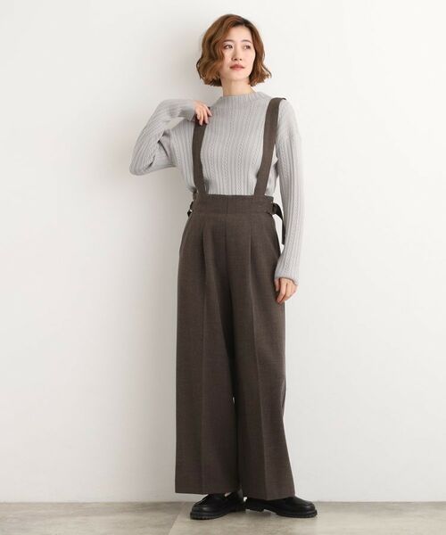 grove / グローブ ニット・セーター | 【石川梨華さん着用】クロップドミニケーブルニット【毛玉軽減／洗える】 | 詳細7